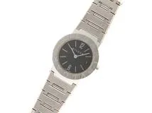 BVLGARI ブルガリ　レディース クオーツ　ブルガリブルガリ BB26SSD　ブラック文字盤 SS【472】HK
