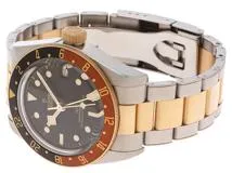 2023年4月並行品 TUDOR チューダー 腕時計 ブラックベイGMT S&G M79833MN-0001 ブラック文字盤 K18イエローゴールド/スチール 自動巻【472】SJ