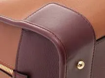 LOEWE　ロエベ　アマソナ28　トリコロール　ブラウン/ベージュ/ボルドー　レザー【433】