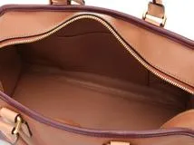 LOEWE　ロエベ　アマソナ28　トリコロール　ブラウン/ベージュ/ボルドー　レザー【433】