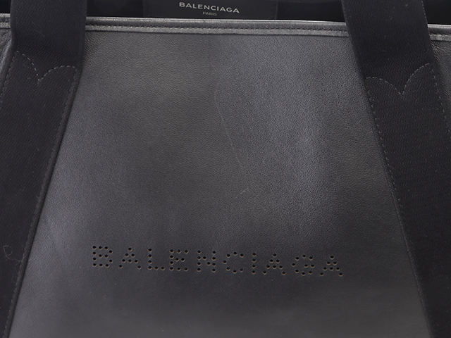 BALENCIAGA バレンシアガ ネイビーカバスM 339936 ブラック