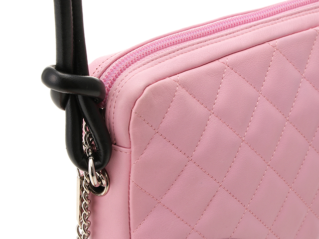 CHANEL シャネル カンボンライン ミディアムポシェット ピンク CHANEL シャネル カンボンライン ミディアムポシェット ピンク