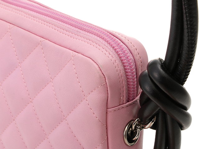 CHANEL シャネル カンボンライン ミディアムポシェット ピンク