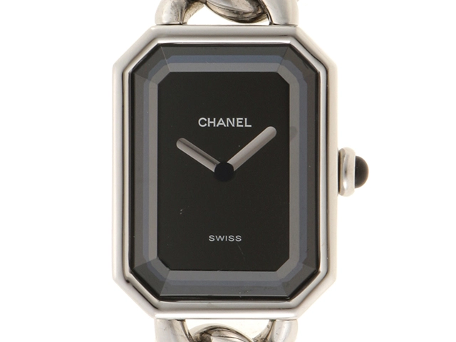 CHANEL シャネル 腕時計 プルミエールM H0452 ステンレス ブラック文字盤 クオーツ Mサイズ【472】SJ  の購入なら「質」の大黒屋（公式）