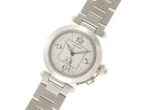 Cartier カルティエ　男女兼用 オートマチック　パシャC ビックデイト W31055M7　ホワイト文字盤 SS【472】HK
