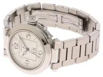 Cartier カルティエ　男女兼用 オートマチック　パシャC ビックデイト W31055M7　ホワイト文字盤 SS【472】HK