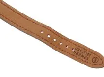 HERMES　エルメス　時計　レディース用　ケリーウォッチ　KE1.201　メッキゴールド/レザー　ワインレッド文字盤　〇S　1989年製【430】2148103652370