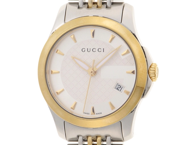 GUCCI グッチ 腕時計 G-タイムレス YA126511 ステンレス シルバー文字盤 クオーツ【472】SJ