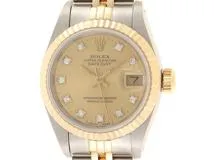 X番1991年頃 ROLEX ロレックス 腕時計 デイトジャスト26 69173G K18イエローゴールド/ステンレス シャンパン10Pダイヤモンド文字盤 自動巻き ジュビリー【472】SJ