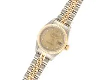 X番1991年頃 ROLEX ロレックス 腕時計 デイトジャスト26 69173G K18イエローゴールド/ステンレス シャンパン10Pダイヤモンド文字盤 自動巻き ジュビリー【472】SJ