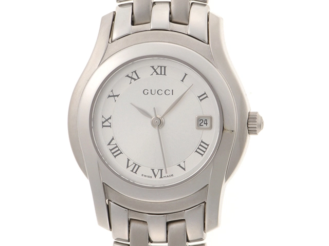 GUCCI　グッチ　5500L　レディース　シルバー　クオーツ【431】2148103652547