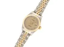 ROLEX 69173G 10Pダイヤモンドシャンパン彫りコンピューター文字盤 ステンレス／K18イエローゴールド 自動巻【471】