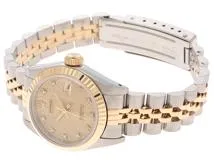 ROLEX 69173G 10Pダイヤモンドシャンパン彫りコンピューター文字盤 ステンレス／K18イエローゴールド 自動巻【471】