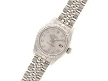 G番2011年並行品 ROLEX ロレックス 腕時計 デイトジャスト179174G ホワイトゴールド/ステンレス シルバー10PD文字盤 自動巻き【472】YY