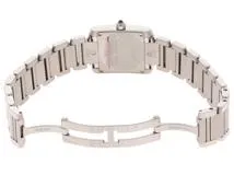 2002年並行品 Cartier カルティエ 腕時計 タンクフランセーズSM W51008Q3 ホワイト文字盤 スティール クォーツ【472】SJ