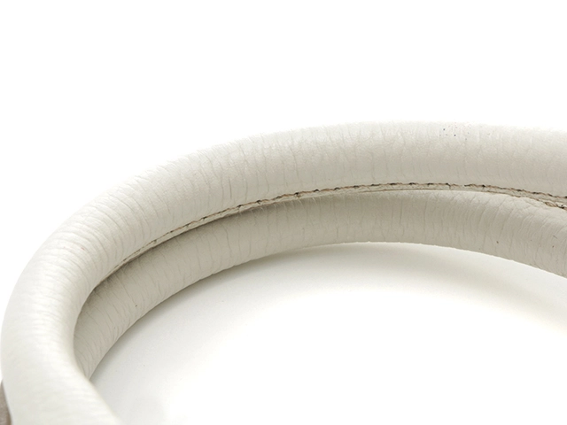 BURBERRY　バーバリー　チェックエ　ハンドバッグ　ベージュ　ホワイト　ナイロン　レザー　【431】2148103653063