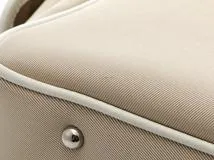 BURBERRY　バーバリー　チェックエ　ハンドバッグ　ベージュ　ホワイト　ナイロン　レザー　【431】2148103653063