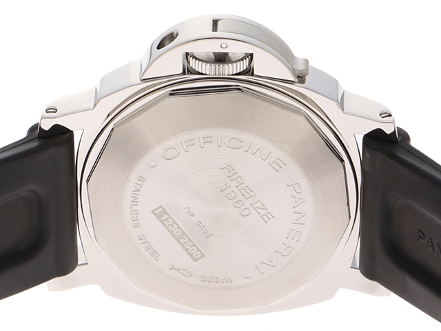 PANERAI パネライ 腕時計 ルミノール パワーリザーブ PAM00090 ブラック文字盤 ステンレス／ラバーベルト 自動巻 2007年並行品【472】SJ