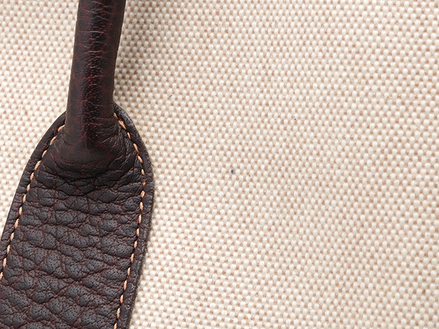 HERMES エルメス ガーデンパーティPM ナチュラル マロン SV □F