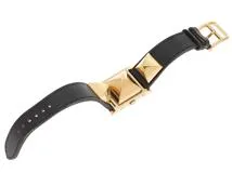 HERMES　エルメス　時計　メドール　ME1.201　GP/カワ　クォーツ式　2148103653537　【437】