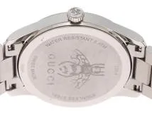 GUCCI　グッチ　Gタイムレス　腕時計　126.4 YA1264126　ステンレススチール　クォーツ　シルバー文字盤　メンズ　2148103653742　【205】