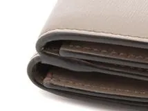 FENDI　フェンディ　三つ折財布　グレージュ　レザー　【471】A