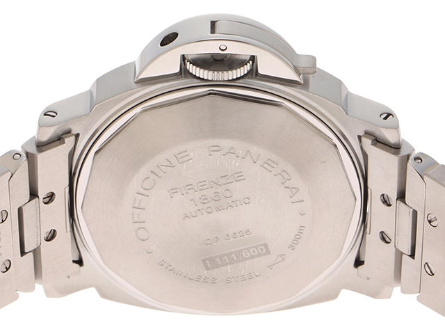 PANERAI パネライ 腕時計 2006年並行品 ルミノール マリーナ PAM00051 ステンレス ホワイト文字盤 自動巻き【472】SJ