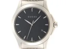 GUCCI グッチ Gタイムレス 126.4 メンズ ブラック クォーツ【431】2148103654374 の購入なら「質」の大黒屋（公式）