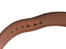 HERMES エルメス 腕時計 メドール ME1.210 GP/革 ホワイト文字盤 クォーツ【472】TS