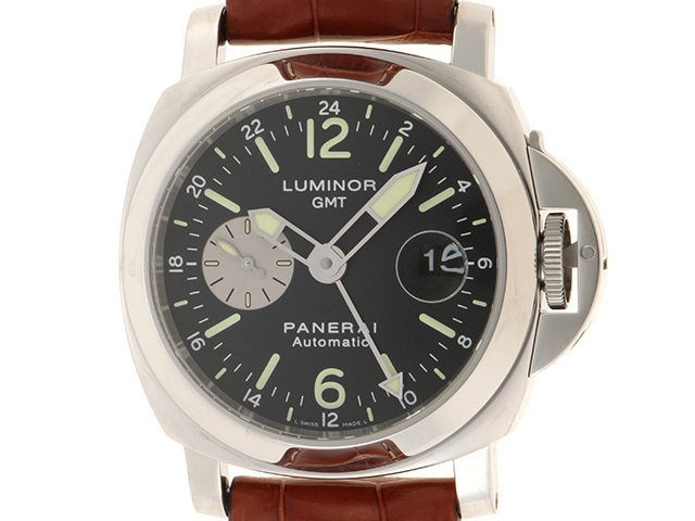 PANERAI パネライ ルミノール GMT PAM00088 ステンレススチール ブラック文字盤 オートマチック メンズ 腕時計（2148103654671）【200】C  の購入なら「質」の大黒屋（公式）