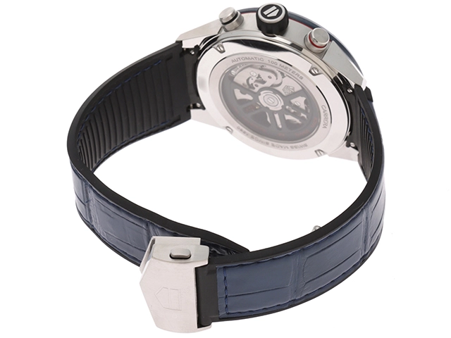 TAG HEUER タグ・ホイヤー カレラ キャリバーホイヤー02 CBG2A11.FC6460 SS/CE/ラバー/カワ ブルースケルトン メンズ 自動巻き【432】2148103654688