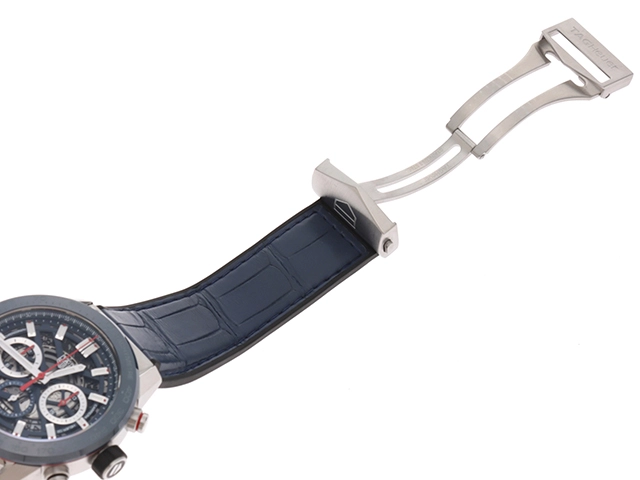 TAG HEUER タグ・ホイヤー カレラ キャリバーホイヤー02 CBG2A11.FC6460 SS/CE/ラバー/カワ ブルースケルトン メンズ 自動巻き【432】2148103654688