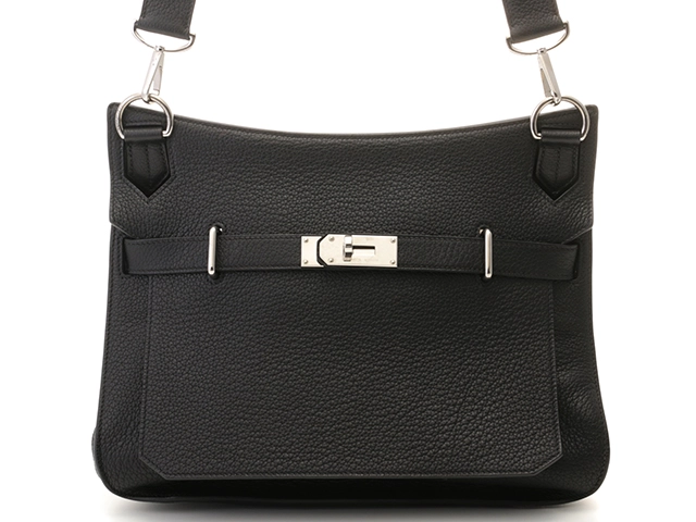 HERMES エルメス　ショルダーバッグ　ジープシエール34　ブラック・SV金具　トリヨンクレマンス　□M刻印・2009年頃製造【472】HA
