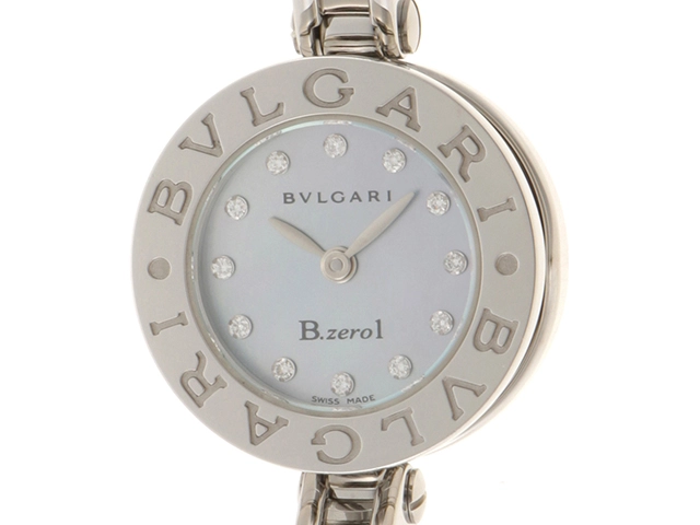 BVLGARI ブルガリ 腕時計 B-zero1 S BZ22S ステンレススティール ブルーシェル12PD文字盤 クォーツ【472】TS  の購入なら「質」の大黒屋（公式）