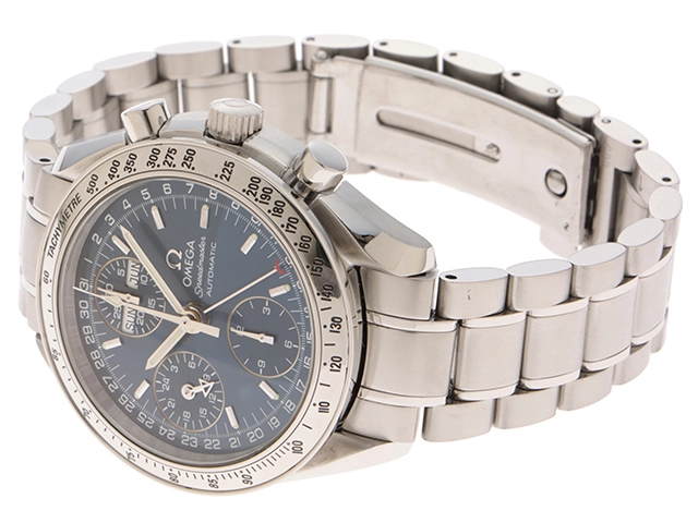 OMEGA オメガ スピードマスター デイデイト トリプルカレンダー 3523.80.00 ブルー文字盤/SS【471】N