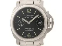 PANERAI　パネライ　ルミノール マリーナ　PAM00050　SS　ブラック　メンズ　自動巻き　2148103655609【432】