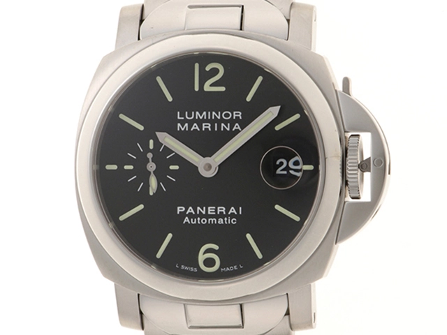 PANERAI　パネライ　ルミノール マリーナ　PAM00050　SS　ブラック　メンズ　自動巻き　2148103655609【432】