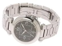 Cartier カルティエ 腕時計 パシャC ビッグデイト W31053M7 ステンレス `ブラック文字盤 35mm 自動巻き 2005年並行品【472】SJ