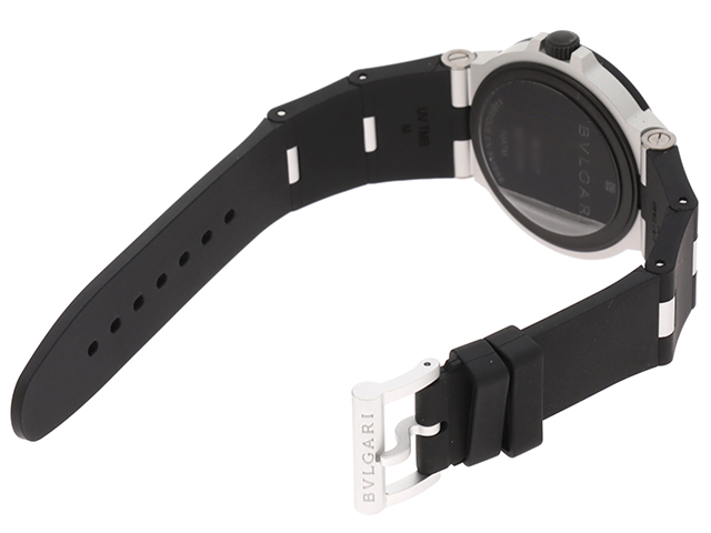 BVLGARI ブルガリ 腕時計 アルミニウム 103382 BB40AT アルミニウム/ラバー 2024年4月購入 シルバー文字盤 自動巻【434】【中古】【大黒屋】  の購入なら「質」の大黒屋（公式）