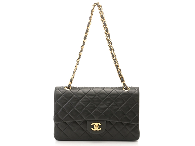 CHANEL シャネル 25Wチェーンショルダーバッグ マトラッセWフラップ ブラック ラムスキン A01112 【472】HG  の購入なら「質」の大黒屋（公式）