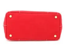 PRADA プラダ ギンガムチェック ミニカナパ レッド/ホワイト