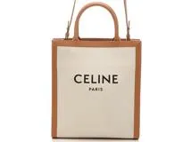 CELINE　セリーヌ　バーティカル　カバ　スモール キャンバス／レザー【471】IK