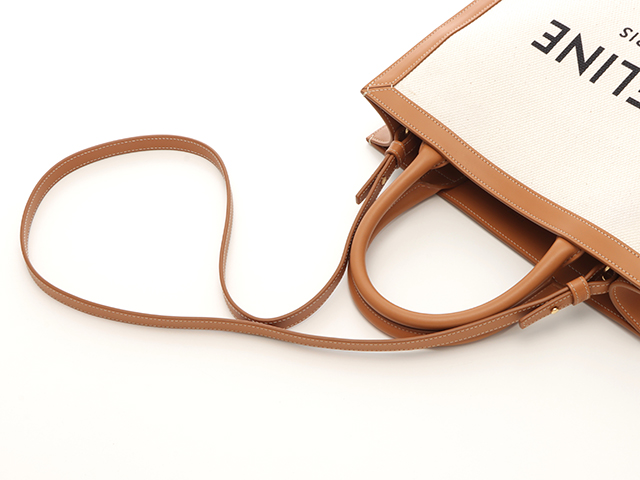 CELINE セリーヌ バーティカル カバ スモール キャンバス／レザー【471