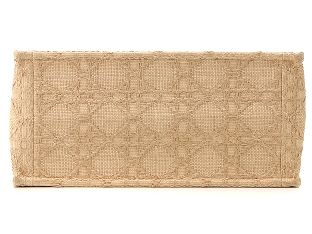 DIOR　ディオール トートバック　ブックトート ミディアムバッグ カナージュ ラフィア ナチュラル　M1296ZSQD_M925【472】AH