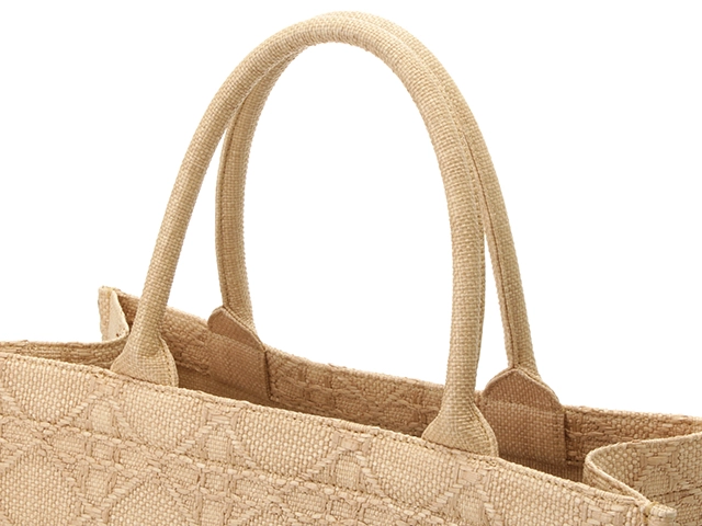 DIOR　ディオール トートバック　ブックトート ミディアムバッグ カナージュ ラフィア ナチュラル　M1296ZSQD_M925【472】AH