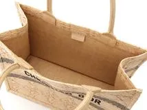 DIOR　ディオール トートバック　ブックトート ミディアムバッグ カナージュ ラフィア ナチュラル　M1296ZSQD_M925【472】AH