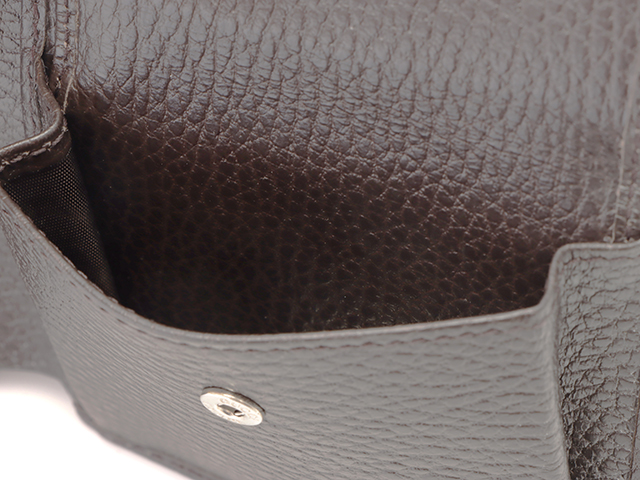 GUCCI グッチ GG二つ折財布 ブラウン/ダークブラウン キャンバス