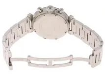 Cartier カルティエ 腕時計 パシャC クロノグラフ W31039M7 ステンレス ホワイト文字盤 自動巻き【472】SJ