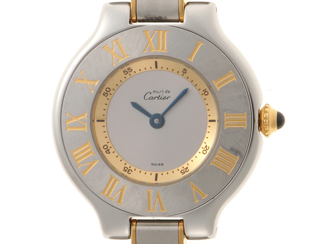 Cartier カルティエ マスト21 クォーツ ステンレス シルバー