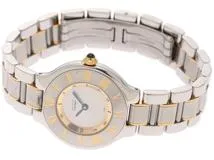Cartier カルティエ　マスト21　クォーツ　 ステンレス 　シルバー 　レディース 　W10073R6 　【471】L